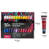 Signature Acrylic Paint Set, 48 Colors X 36 Ml, Semi-Matte Finish, Suitable For Canvas, Wood, Mdf, Leather, Air-Dried Clay, Plaster, Cardboard, Paper And Crafts