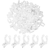 100Pcs Led Neon Rope Light Clips With 200Pcs Screws, 1 2 Inch Led Strip Hanging Mounting Transparent Light Hangers For Outside Outdoor Indoor Christmas & Wedding Decor Decorations