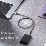 Usb C Data Cable 10Gbps [1.5Ft 2 Packs], Usb 3.1 Gen 2 Cable Type C 3A Fast Ch