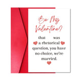 Naughty Be My Valentine Card For Him Her, Humorous Valentine’S Day Card For Husband Wife