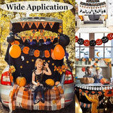 Halloween Party Decorations Set Trick or Treat Banner Bat Ghost Pumpkin Garland