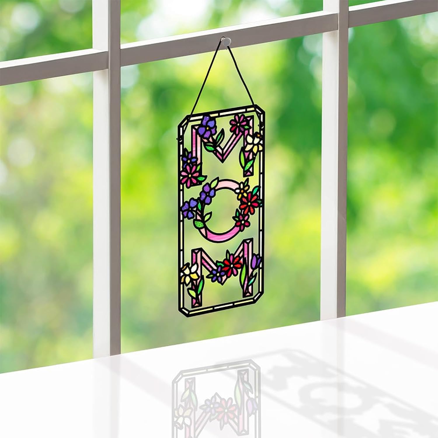 Mother'S Day Suncatcher Card For Her - 3D Greeting Cards For Mom, Wife, Women - Mom, You Shine With Endless Love And Joy - 5" X 7" Floral Card - Blank Notecard & Envelope Included