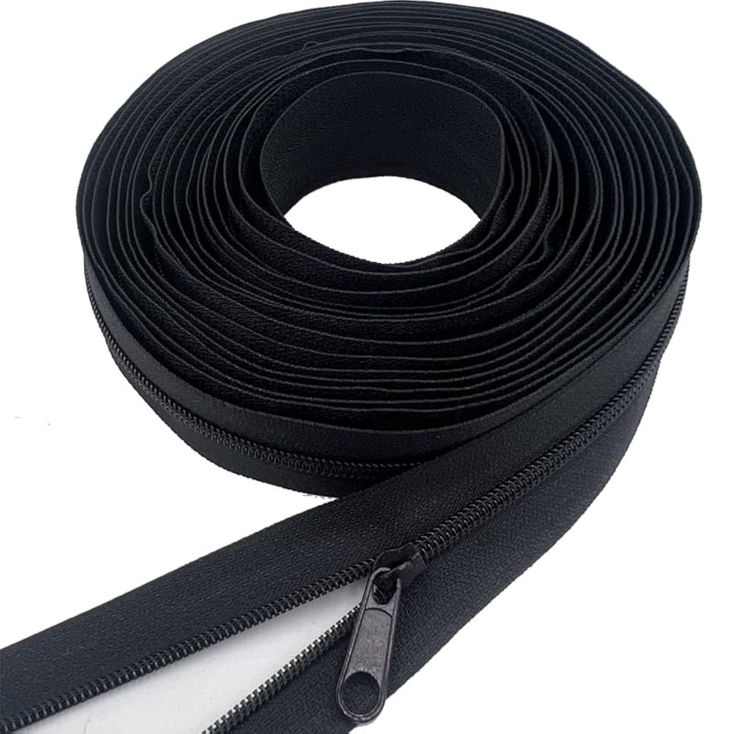 50Pcs #3 Black Zipper Pulls Bulk For Nylon Coil Zippers Repair For Clo