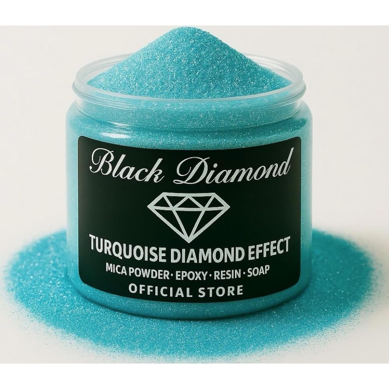 | (Turquoise Diamond Effect Pigment Is A Premium Professional, Non-Toxic Mica With Unrivaled Color Saturation That Blends With Epoxy, Nail Polish, Slime, Lip Gloss And Acrylic