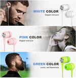 Wired Earbuds 5 Pack, Mic, Heavy Bass, 3.5mm Jack, High-Quality Sound