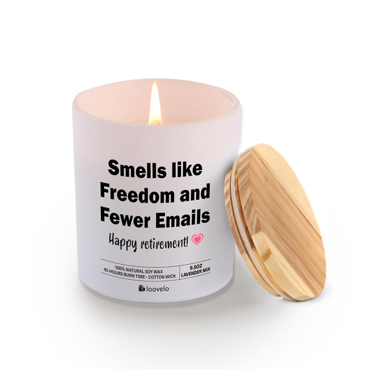 Smells Like Freedom And Fewer Emails Retirement Gifts For Coworkers Retired Boss Farewell New Job Scented Candle Home Office Jar Candle Sage Floral Lavender Scent Soy Wax 9.5 Oz
