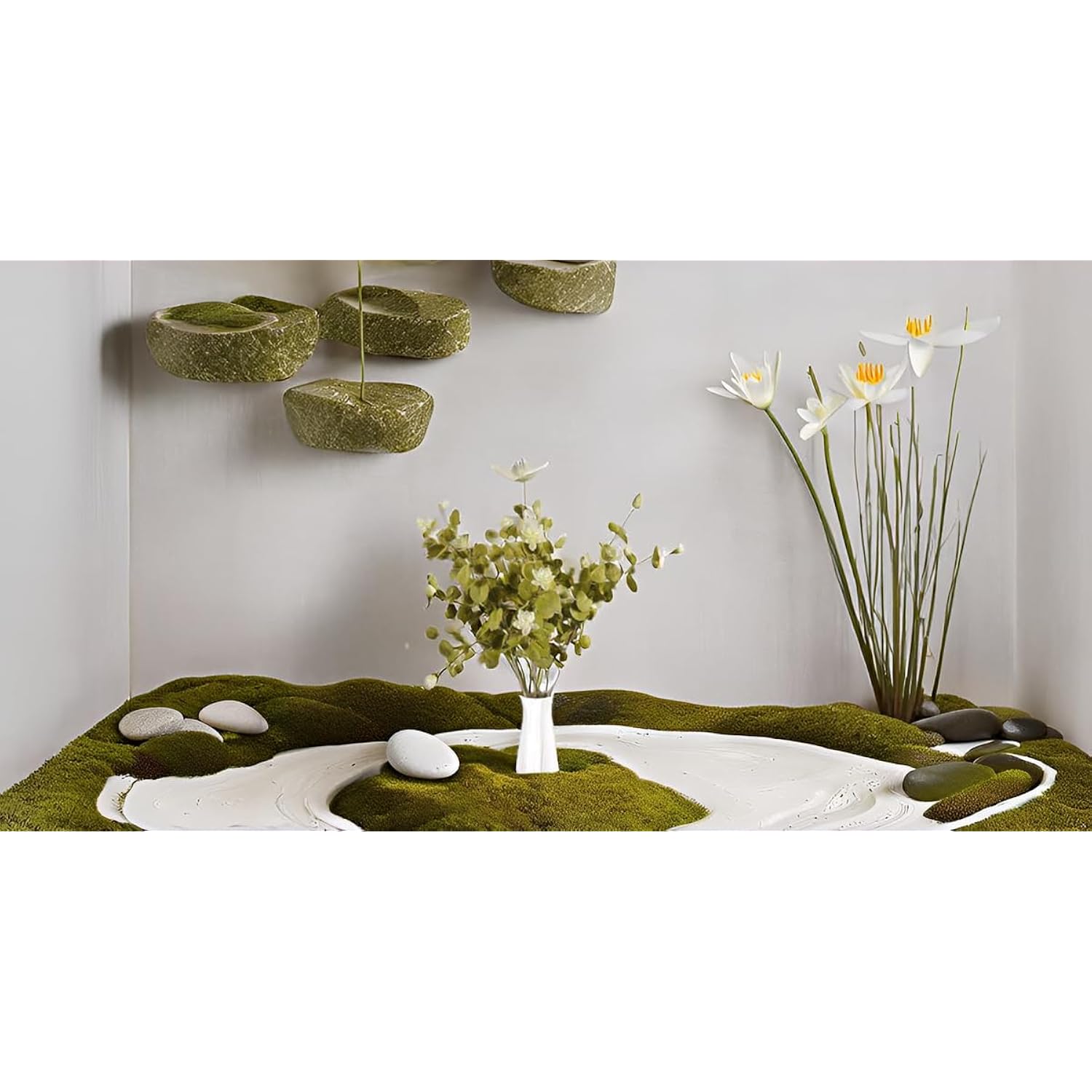 Artificial Leaf Stem Flower Little Lotus Branches Fake 6Pcs 24" Plastic Plants For Vase Stuffing Flower Arrangement Garland Wedding Bouquets Home Centerpieces Decorations (Olive Green)