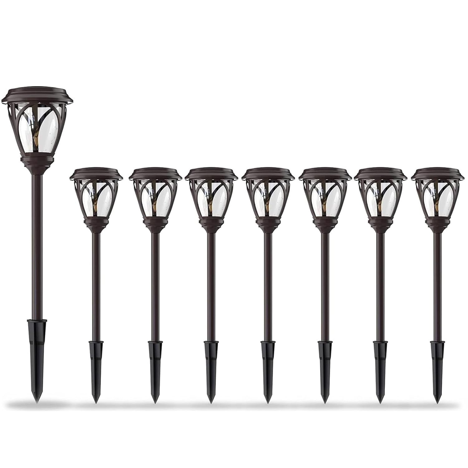 Kristi Collection Led Low Voltage Outdoor Path Lighting Garden Light Landscape Lighting Pathway Light 0.8W For Lawn, Patio, Yard, Walkway, Driveway 8Pk 8422-3103-08