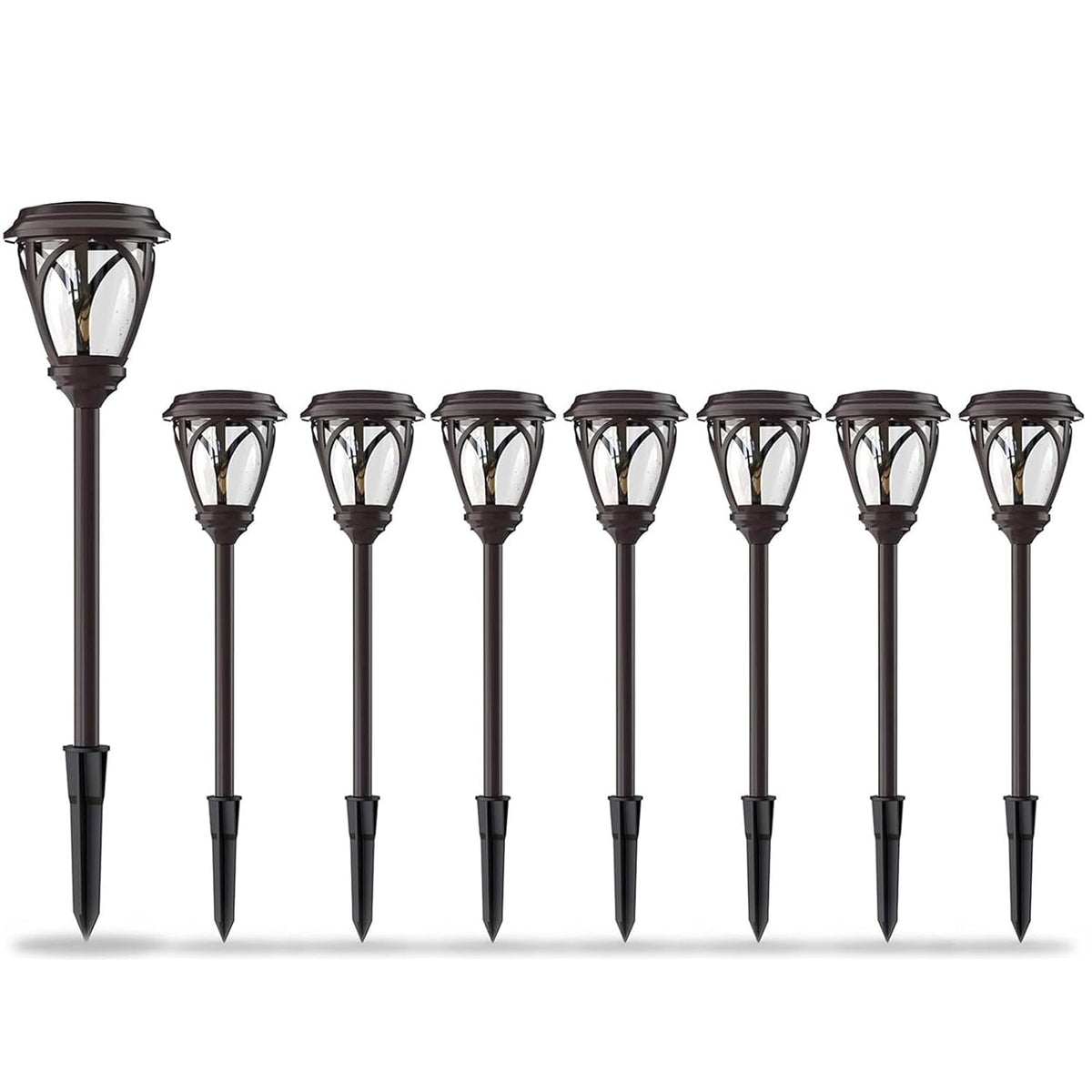 Kristi Collection Led Low Voltage Outdoor Path Lighting Garden Light Landscape Lighting Pathway Light 0.8W For Lawn, Patio, Yard, Walkway, Driveway 8Pk 8422-3103-08