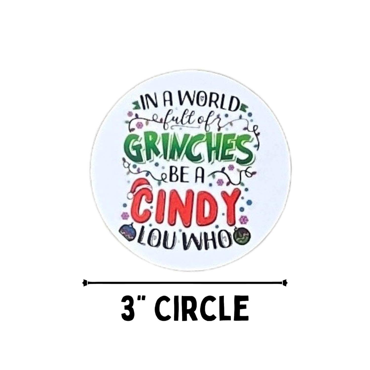 Grouch Freshie Cardstock Circles Cutouts Rounds 3” Inches | 24 Pk Mixed | Oven Bake W/Aroma Beads Paper Christmas Holiday Bundle