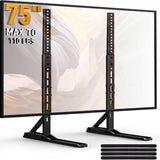 Universal TV Stand Mount for 20-75 Inch TVs, Height Adjustable Table Top TV Stand, Great Load-Bearing Replacement TV Legs with Steel Holds up to