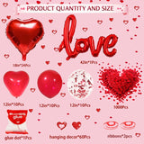Red Heart Balloon Decoration Kit