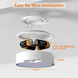 Motion Sensor LED Ceiling Light Battery Operated 400LM Indoor Outdoor Wireless Fixture