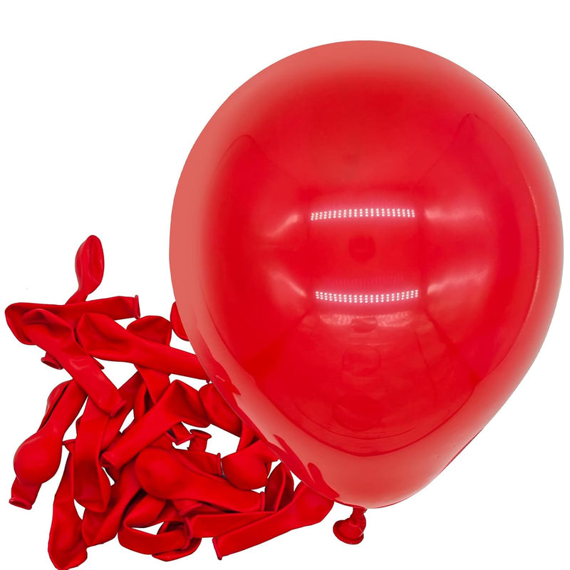 Red Balloons Latex Party Balloons - 150 Pack 5 Inch Matte Red Helium B