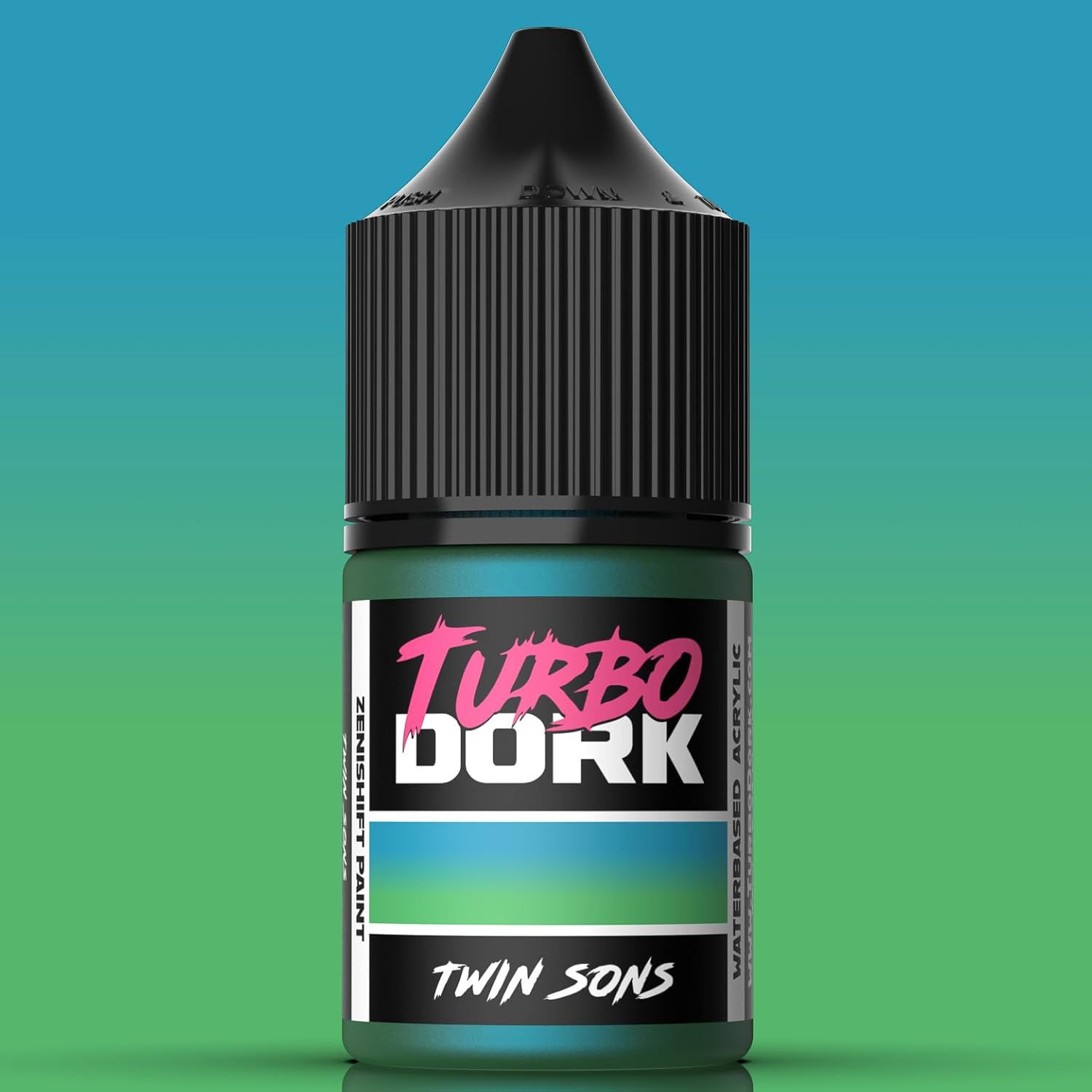 Twin Sons Zenishift Acrylic Paint 22Ml Bottle - Water-Based Non-Toxic Metallic Color Shifting Paint
