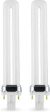 GX23 CFL Light Bulbs 2 Pack 13W 4100K Cool White 2 Pin Plug In Fluorescent Replacement