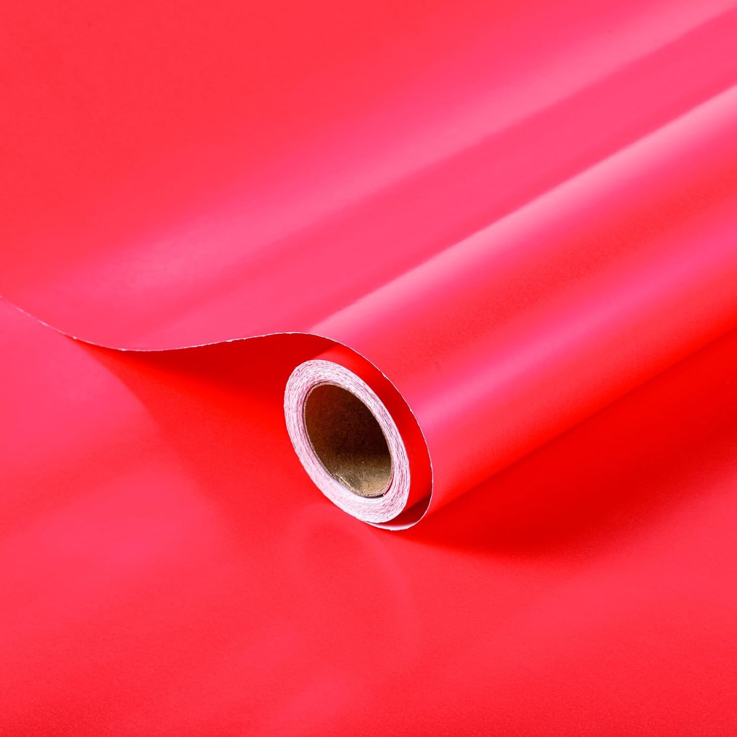 Red Wrapping Paper Roll - 17.5 Inch X 32.8 Feet - Gift Wrapping Paper For Party, Baby Shower, Holiday, Wedding, New Year, Xmas, Valentine'S Day, Birthday