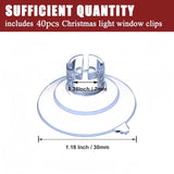 100 Pack Suction Cups For Glass - 1.2''/30Mm Small Clear Rubber Suckers For Holiday Christmas Lights String Decoration, Strong Adhesive Suction Cups Holder For Table Window Mirror Bathroom