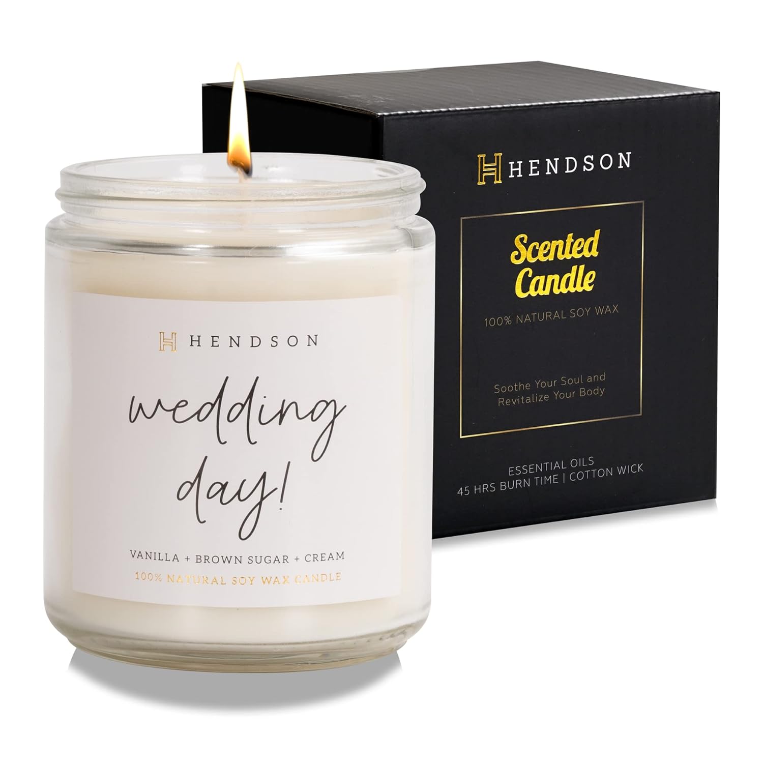 Wedding Shower Gifts - Candles Gift For Bride, Bridal Shower, Bachelorette Party Gifts From Bridesmaids - Wedding Day Candle - Engaged Couple - Scented Candles