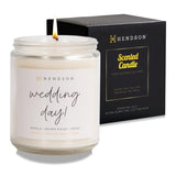 Wedding Shower Gifts - Candles Gift For Bride, Bridal Shower, Bachelorette Party Gifts From Bridesmaids - Wedding Day Candle - Engaged Couple - Scented Candles