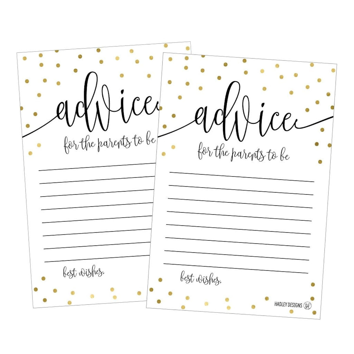 25 Gold New Mommy Or Parent Advice Cards, Activities Ideas, Wisdom Message For Parent To Be, Boy Girl Co-Ed Couples Gender Reveal, Keepsake Alternative Guestbook For Baby Shower