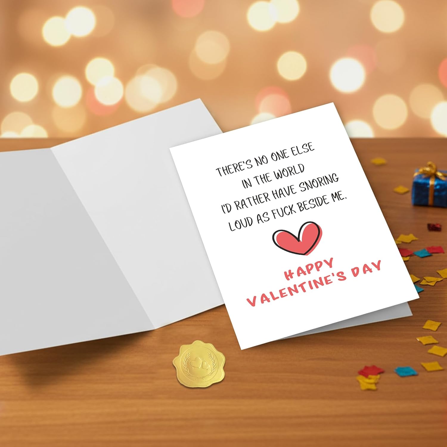 Funny Valentine’S Day Card For Husband Wife Him Her, Rude Naughty Snoring Loud Joke Anniversary Greeting Card Gift