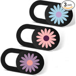 3-Pack Ultra Thin Daisy Camera Cover for Echo Show, Laptop, Tablet, PC