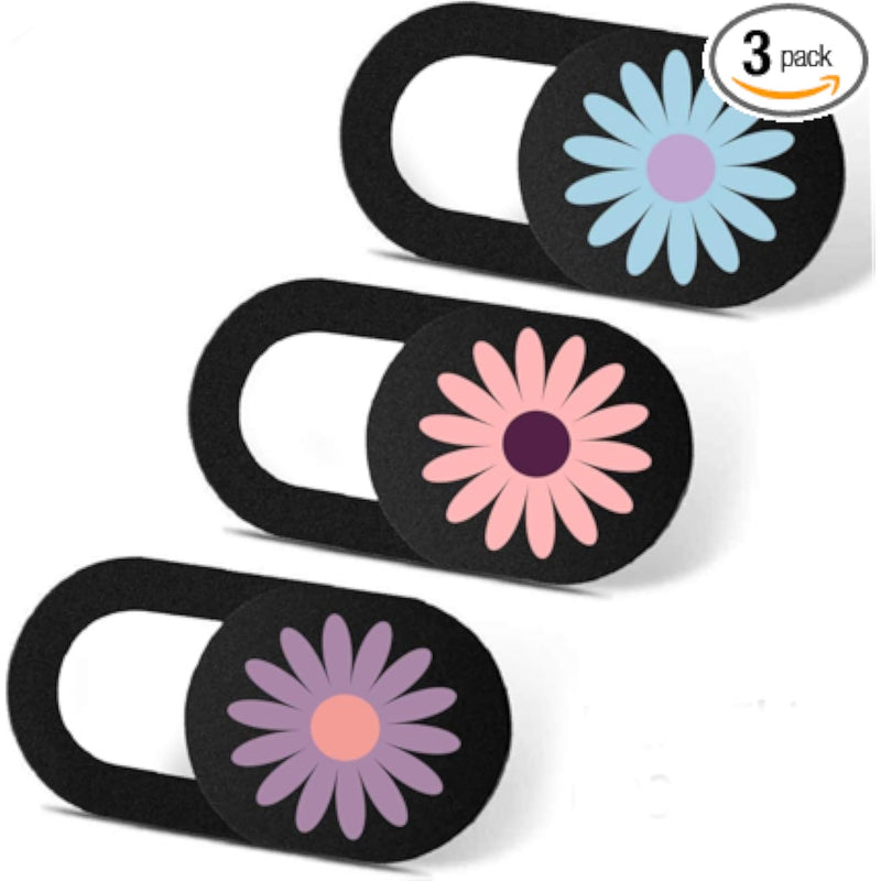 3-Pack Ultra Thin Daisy Camera Cover for Echo Show, Laptop, Tablet, PC