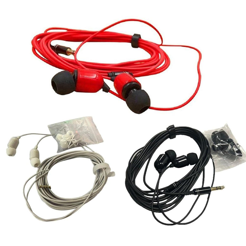 3 Pack 10Ft Earbuds 3.5Mm Stereo 3 Pole Headset Earphones 3 Meter Long Extensi