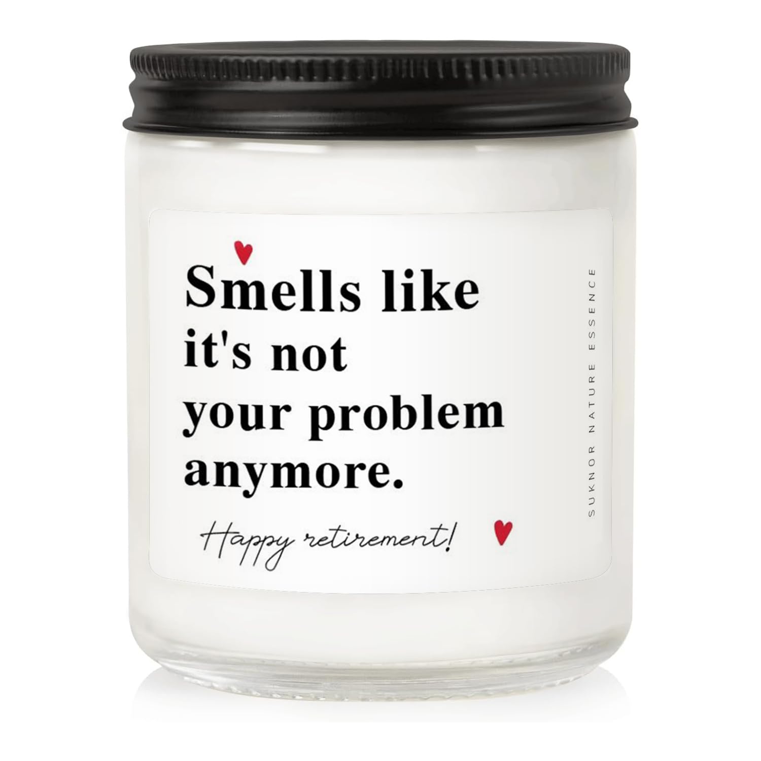 Retirement Candle - 7Oz Lavender Scented Soy Blend Wax - Funny Retirement Gift For Women, Men, Friends, Coworker, Teacher