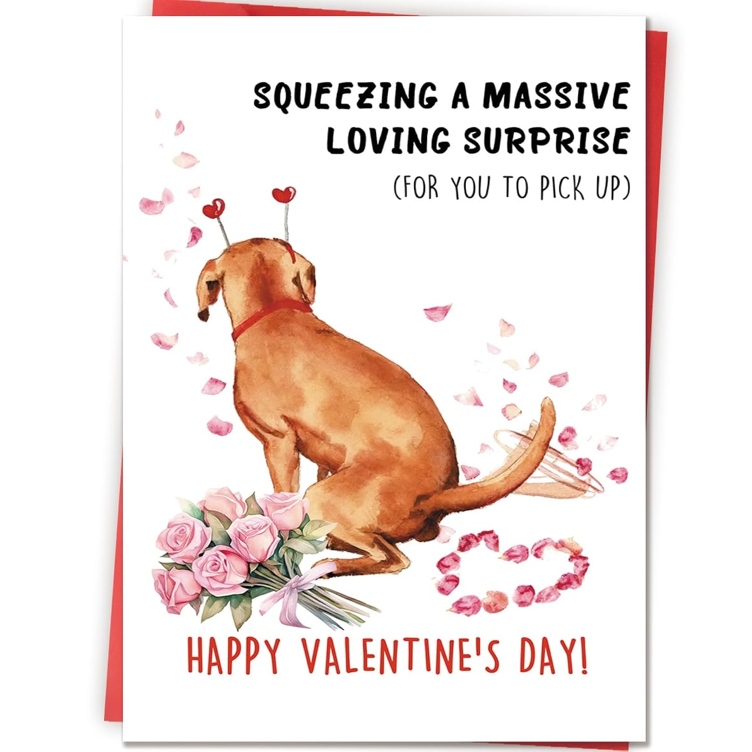 Cute Valentines Day Card Gifts For Dog Lover Dad Mom, Valentines Day Gifts For Him Her From Dogs