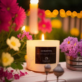 Premium Gardenia Scented Candle For Men & Women, Highly Scented, 7.1Oz|45 Hour Long Lasting, All Natural Soy Candles, Home Decor, White Glass Jar Candle With Gift Box
