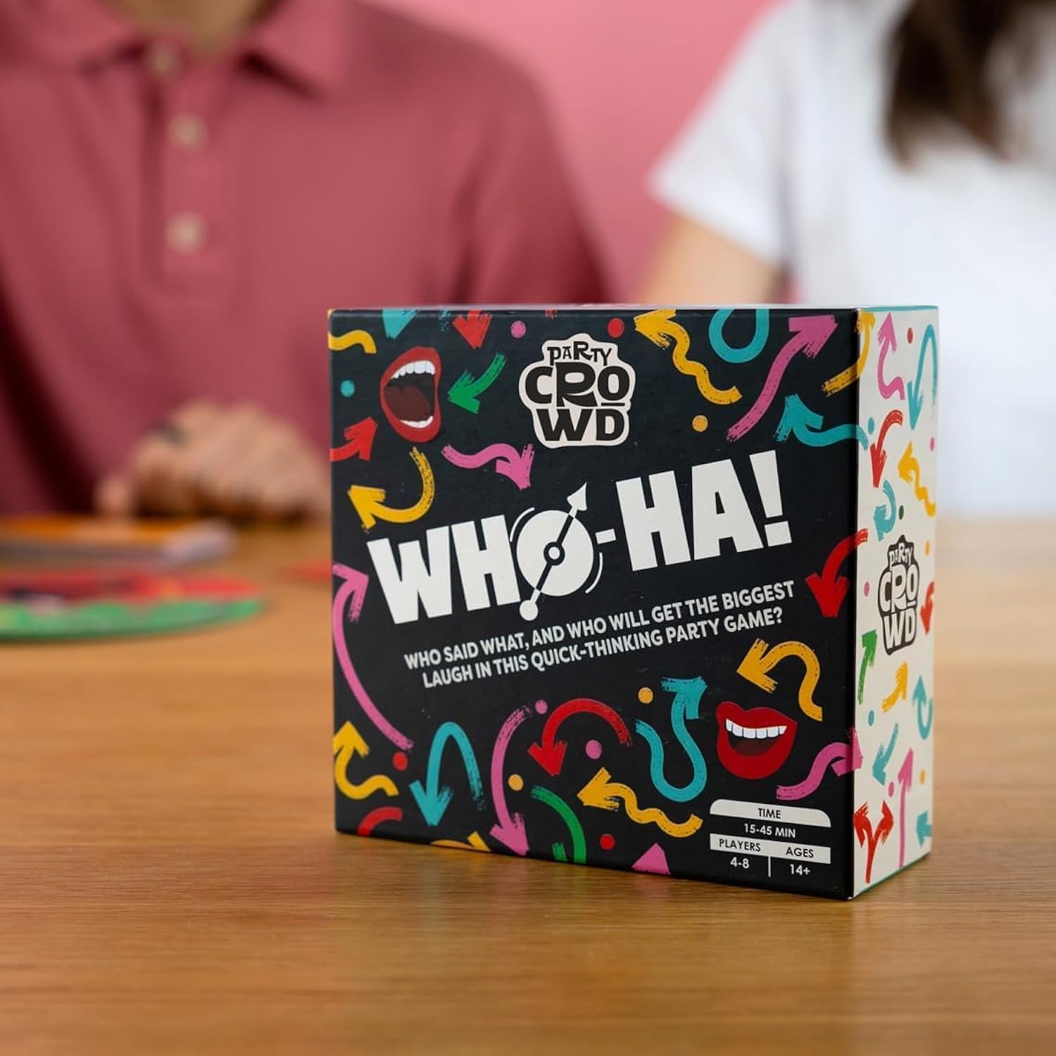 Party Crowd Who-Ha Party Game For Friends Fun, Quick Thinking Party Game For Teens Or Adults Games For Holidays,Drawing, Thinking, Speaking, Stocking Stuffer, Hilarious Funny For Camping Ages 14+