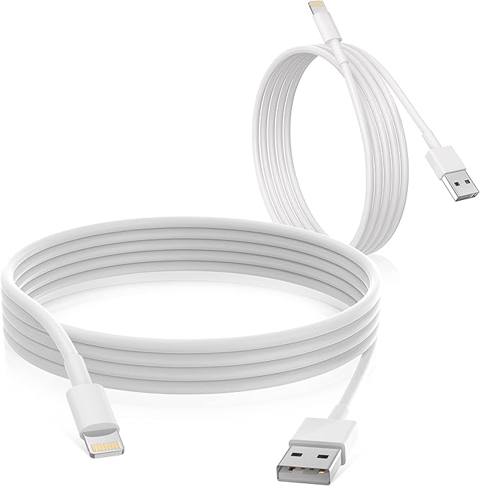 2 Pack Apple MFi Certified Lightning to USB Cable 6FT Fast Charging Cord for iPhone iPad