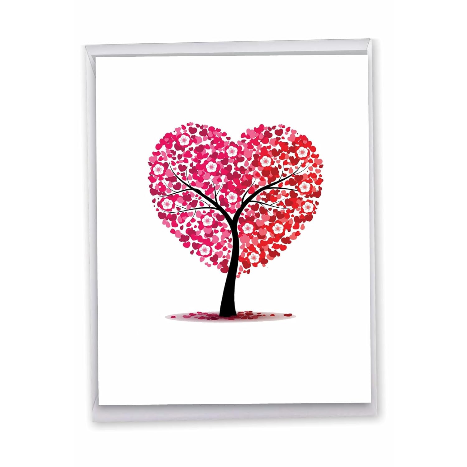 , Jumbo Valentine'S Day Card (8.5 X 11 Inch) - Vday Greeting Card For Valentines - Love Trees J3185Avdg