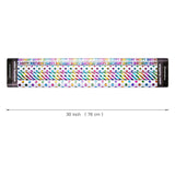 30 Inch Birthday Wrapping Paper Roll - Colorful Foil Happy Bday Design For Birthday, Wedding, Baby Shower - 4 Rolls - 30 Inch X 120 Inch Per Roll