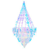 Holographic Chandelier Shape Iridescent Ornament Hanging Decoration