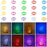 20 Pack Fairy Lights Battery Operated, 20 Led String Lights Mason Jar Lights, Waterproof Copper Wire Mini Lights String
