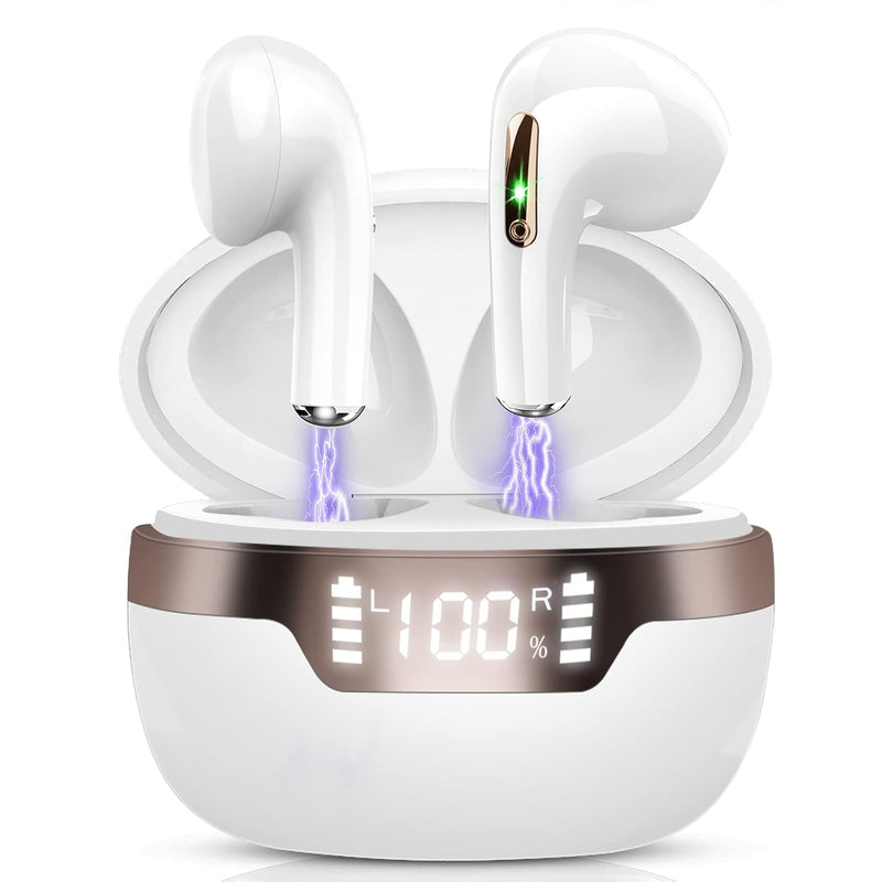 Wireless Earbud, Bluetooth 5.2 Headphones With Hd Mic, 2023 Bluetooth Earphone