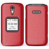 Nakedcellphone Grid Series for Jitterbug Flip 2 Phone Case - Red