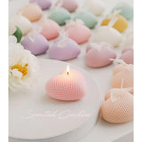 Scented Candle Love Heart,Aesthetic Aroma Candle,Soy Wax Decorative Romantic Minimalist Candle For Valentine'S Day Wedding Birthday Gift,Prefect For Meditation Stress Relief Mood Boosting Pink