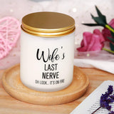 Valentines Day Gifts For Her - Wife'S Last Nerve Candle - Wedding Or Christmas Birthday Gifts For Women Wife Friends From Husband - Valentine Candles Gift Ideas For Anniversary/Mother'S Day