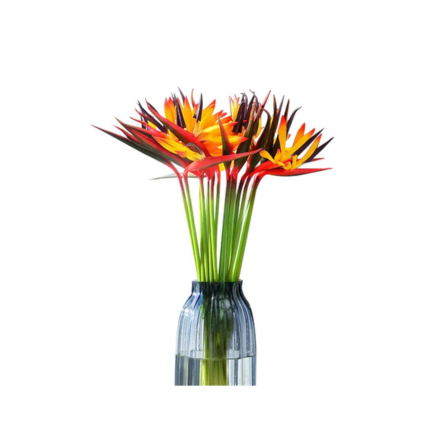 Artificial Flowers 6Pcs Bird Of Paradise 23" Permanent Flower,Strelitzia Tropical Imitation Plant Flower Bouquets For Office Home Party Decorations,Arrangement Potted Plants (Yellow)