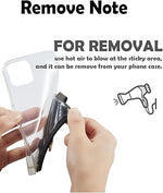 RFID Leather Stick-On Phone Card Holder, Adhesive Wallet for Most Smartphones