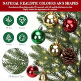 2Ft Mini Christmas Tree,Tabletop Christmas Tree With 30 Led Lights - Timer & 26 Diy Ornaments,24 Inch Artificial Small Christmas Trees With Pe Branch Tips & Base With Burlap,Xmas Decor For Home Indoor