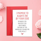 To My Wife Valentines Day Gifts For Her From Husband Greeting Card - Naughty Valentines Card Gifts For Him Boyfriend From Girlfriend, Cute Wedding Anniversary Cards Gift For Fiancee Fiance Bride Groom