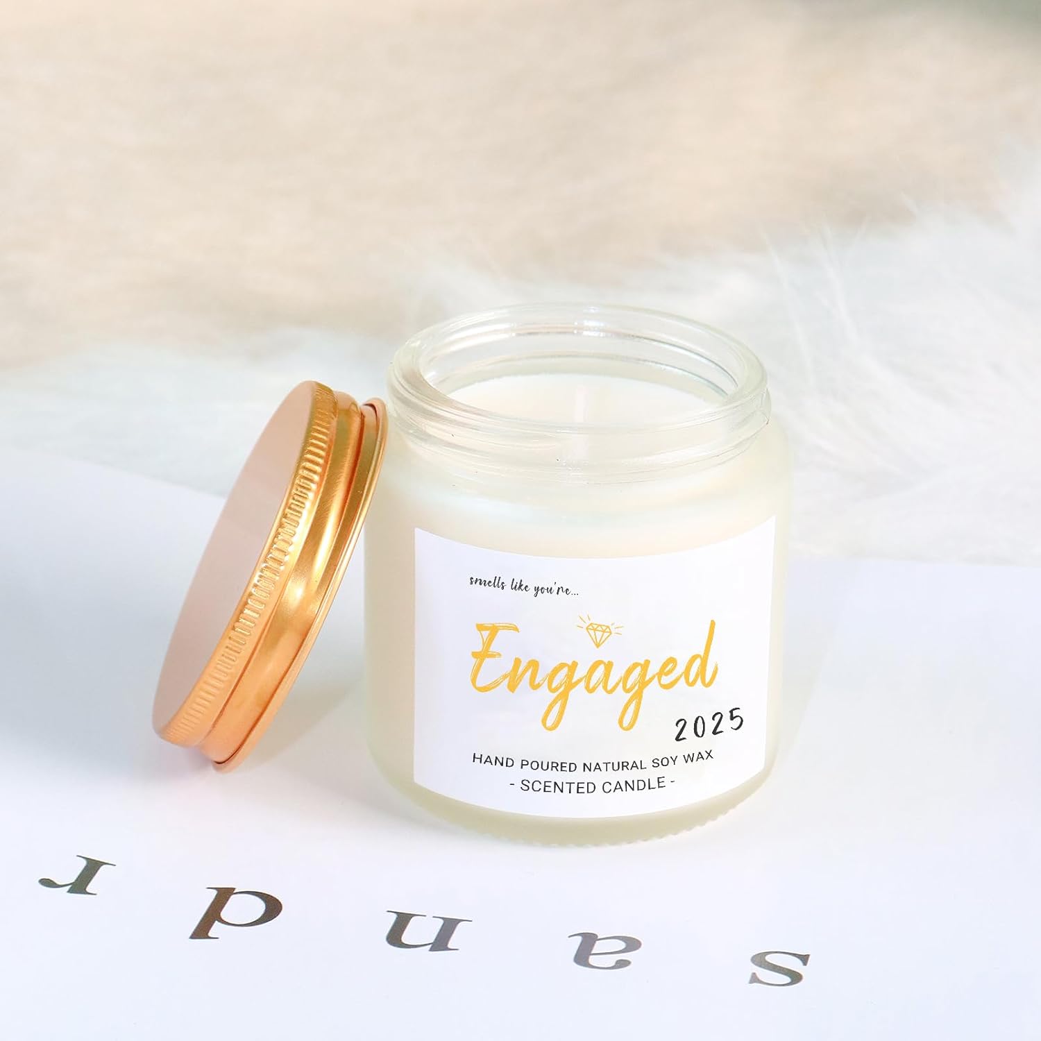 2025 Engagement Gifts For Couples, Natural Soy Wax Candle, Wedding Bridal Shower Fiance Gifts For Bride Women, Her, Newlyweds, Bachelorette Party Favors Future Mr Mrs Wedding Registry Gift Ideas