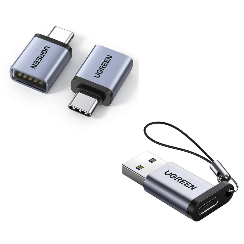 UGREEN USB C to USB Adapter 2 Pack Bundle with USB C Female to USB Male Adapte