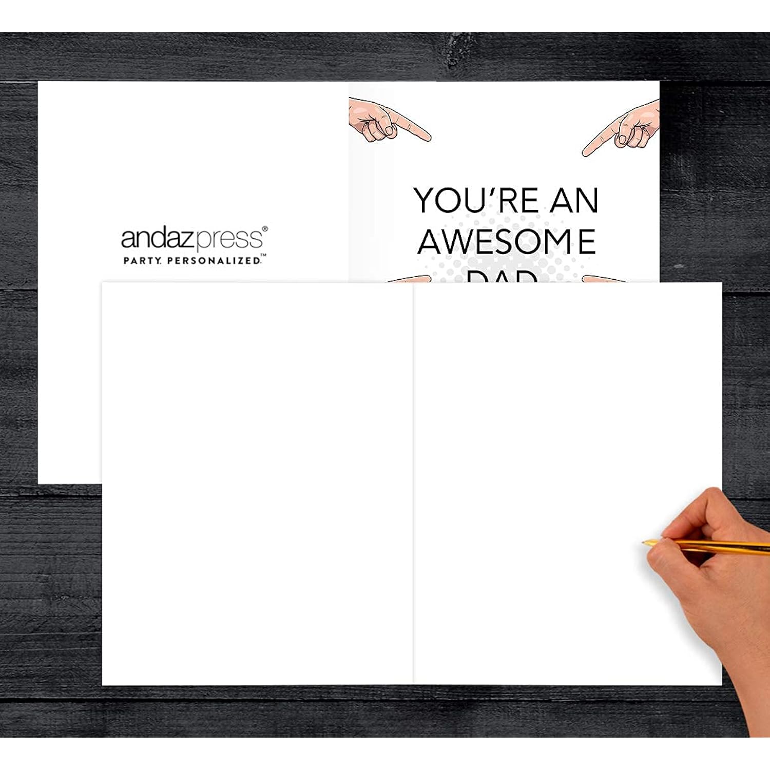 Funny Father'S Day Jumbo Card With Envelope, Awesome Dad, Keep That Shit Up, Father'S Day Greeting Card For Dads, Bonus Dad, Stepfather, Foster Dads, Him, Men, 8.5 X 11 Inch, 1-Pack