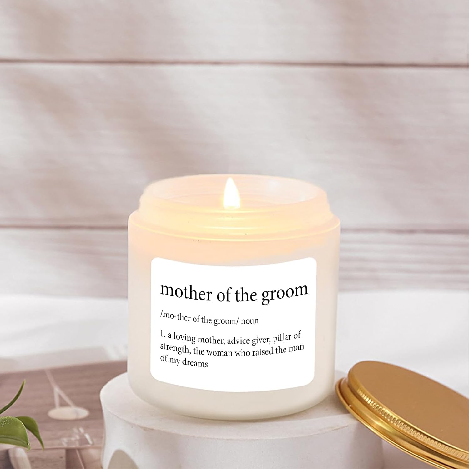 Mother Of The Groom Gifts Candle - Wedding Gift For Mom Of The Groom Mother-In-Law From Bride Lavender Scented Candle 4Oz